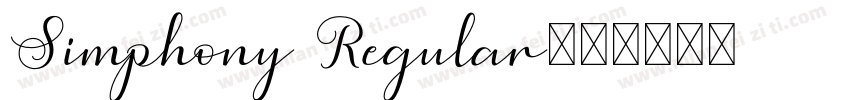 Simphony Regular字体转换